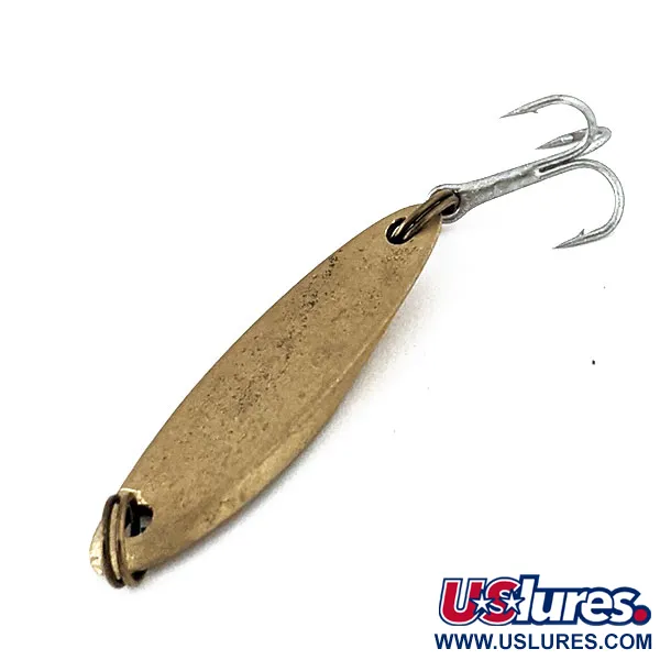 Vintage  Acme Kastmaster, 1/8oz Matte Brass fishing spoon #14381