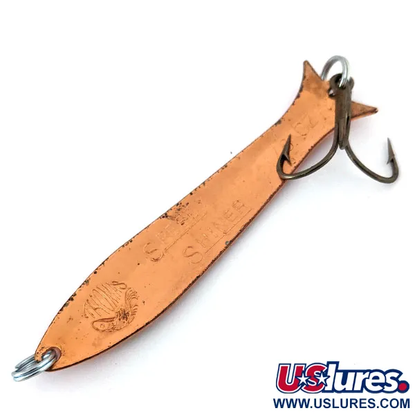 Vintage   ​Thomas Speedy Shiner, 3/16oz Gold / Orange fishing spoon #14384