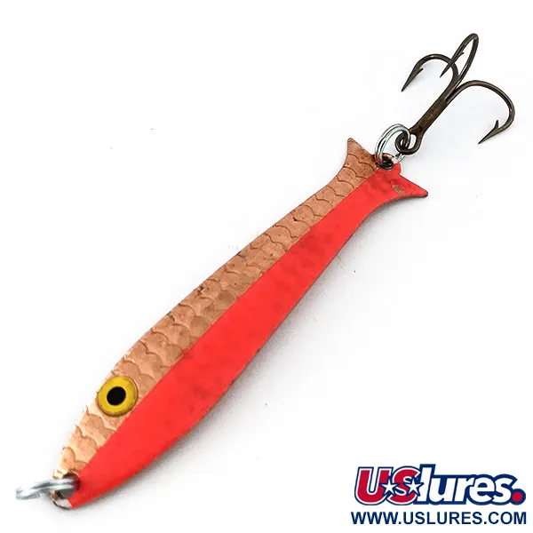 Vintage   ​Thomas Speedy Shiner, 3/16oz Gold / Orange fishing spoon #14384