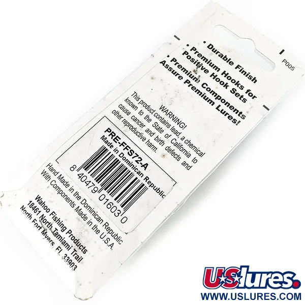   ​Wahoo Key Largo Swim'n Fin Jig Lure (rattle), 1/4oz  fishing spoon #14413