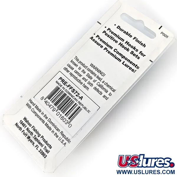   ​Wahoo Key Largo Swim'n Fin Jig Lure (rattle), 1/2oz  fishing spoon #14415