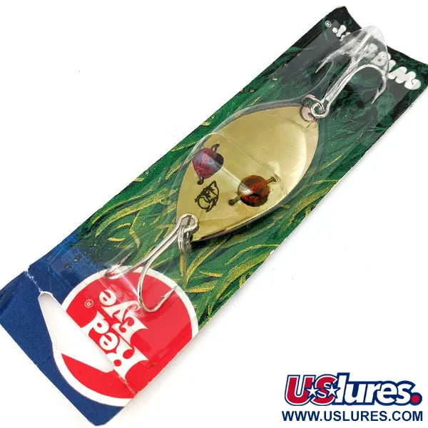  Eppinger Red Eye Wiggler , 1oz Gold / Red Eyes fishing spoon #14498