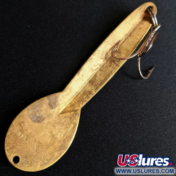 Vintage   Glen Evans Loco 5, 1oz Brass fishing spoon #14500