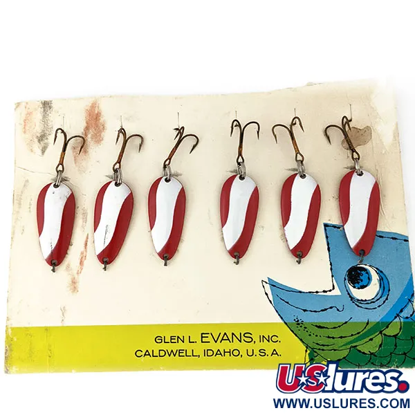   Glen Evans Pay-Off , 3/16oz Red / White / Copper fishing spoon #14509