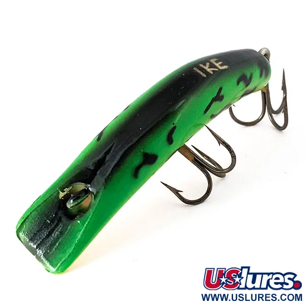 Vintage   Lazy Ike , 1/4oz Fire Tiger fishing lure #14515
