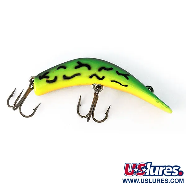 Vintage   Lazy Ike , 1/4oz Fire Tiger fishing lure #14515