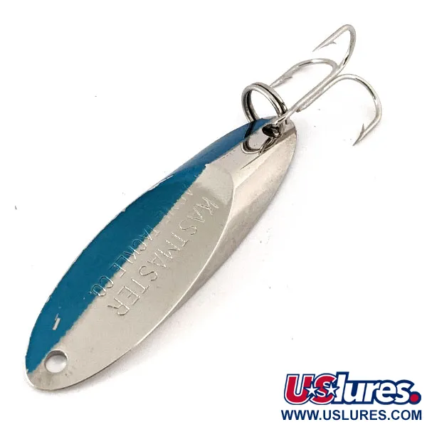 Vintage  Acme Kastmaster, 3/8oz Nickel / Blue fishing spoon #14539