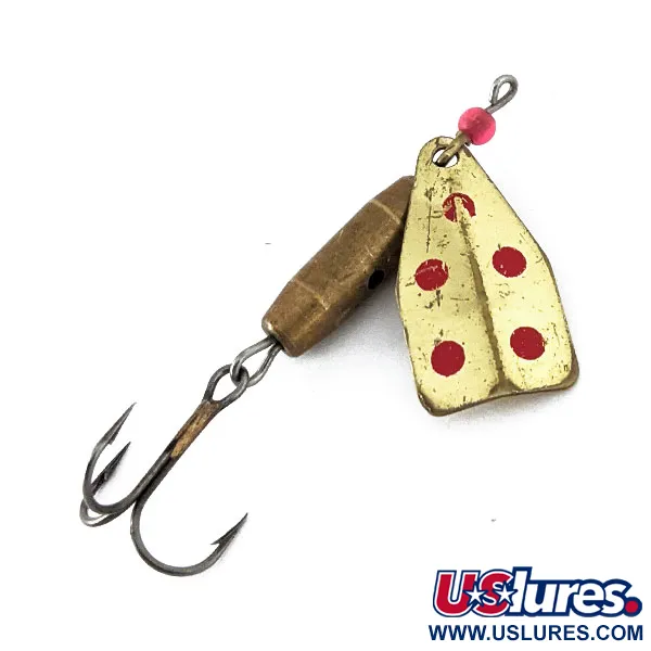 Vintage  Jake's Lures Jake's Stream-a-Lure, 3/16oz Brass spinning lure #14545
