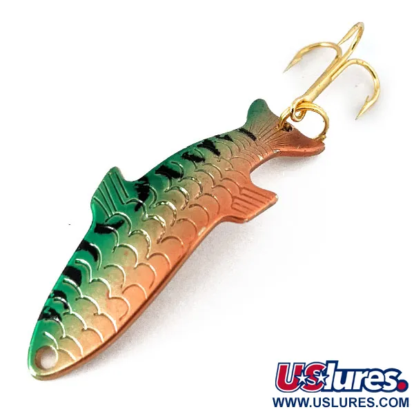 Vintage   Acme Phoebe, 1/8oz Fire Tiger fishing spoon #14548