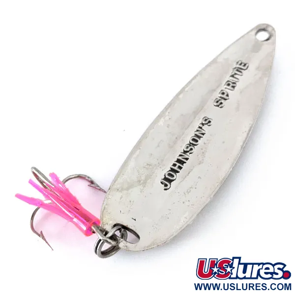 Vintage  Luhr Jensen Johnson Sprite, 3/5oz Silver fishing spoon #14551