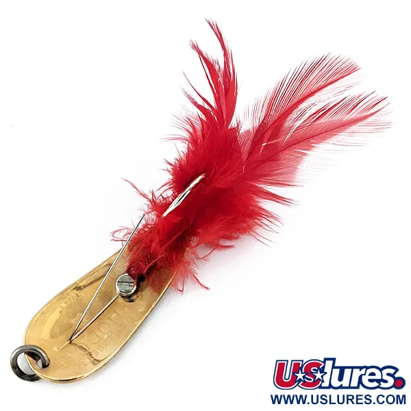 Vintage   Tony Accetta HOBO, 2/5oz Gold / Red fishing spoon #14559