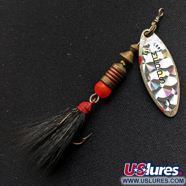 Vintage   Mepps Aglia Long 1 Dressed (squirrel tail), 3/16oz  spinning lure #14561