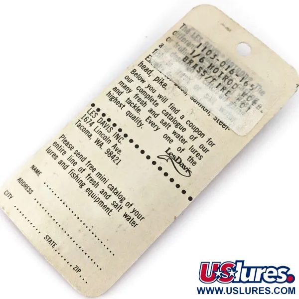  Luhr Jensen ​Les Davis Hotrod, 3/16oz Gold fishing #14589