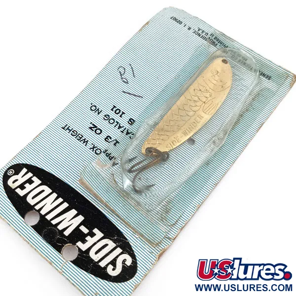  Seneca Side-Winder S101, 1/3oz Gold fishing spoon #14594