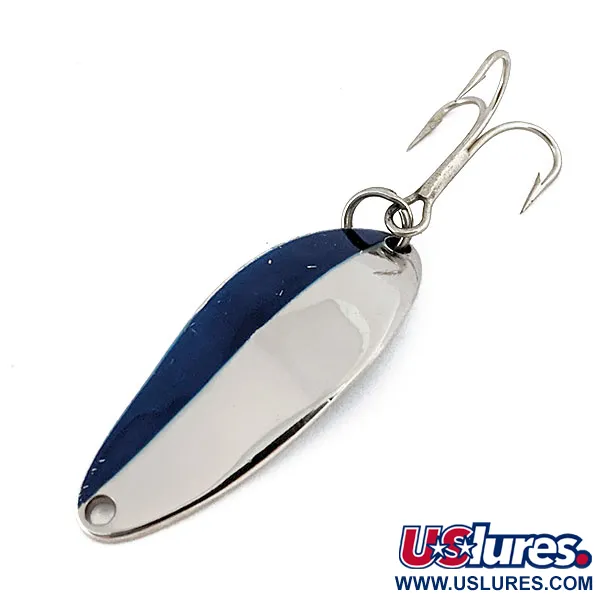 Vintage   Little Cleo Seneca , 1/4oz Nickel / Blue fishing spoon #14613