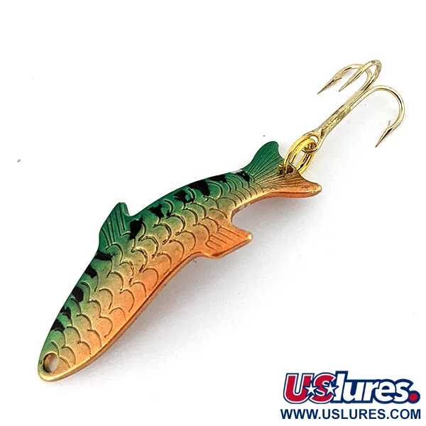 Vintage   Acme Phoebe, 1/8oz Fire Tiger fishing spoon #14615