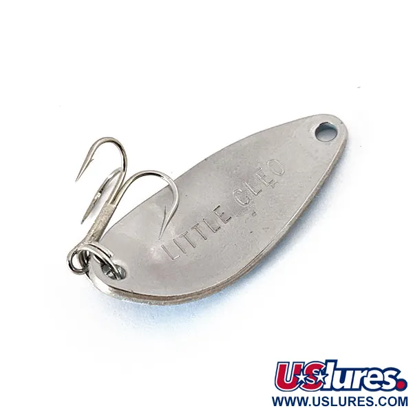 Vintage   Little Cleo Seneca, 3/16oz Light Blue / Silver fishing spoon #14626