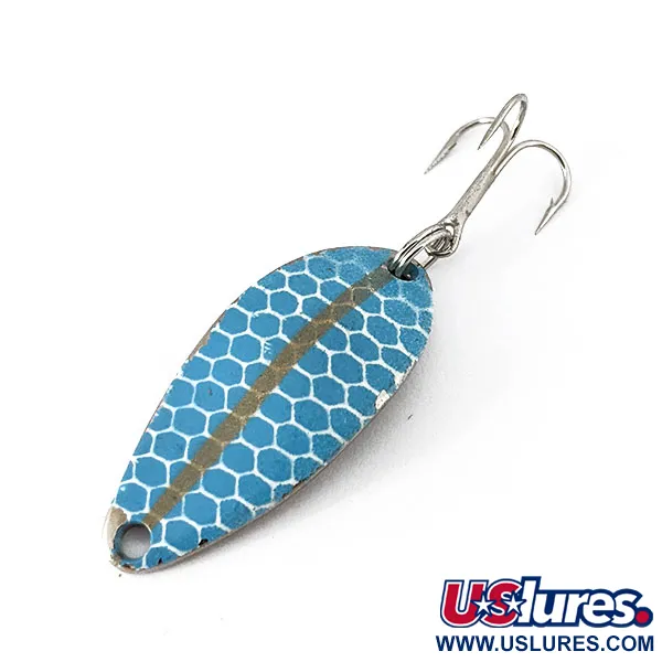 Vintage   Little Cleo Seneca, 3/16oz Light Blue / Silver fishing spoon #14626