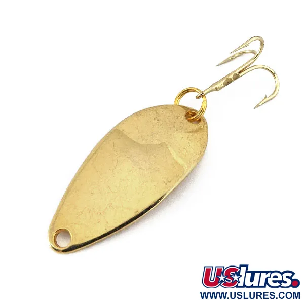 Vintage   Acme Little Cleo, 1/8oz Gold fishing spoon #14627