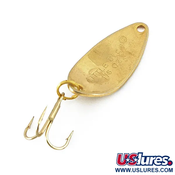 Vintage   Acme Little Cleo, 1/8oz Gold fishing spoon #14627