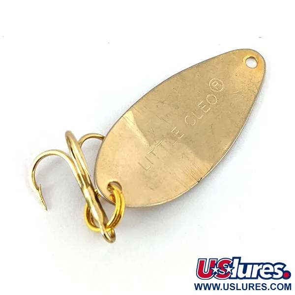 Vintage   Acme Little Cleo, 1/16oz Gold fishing spoon #14628