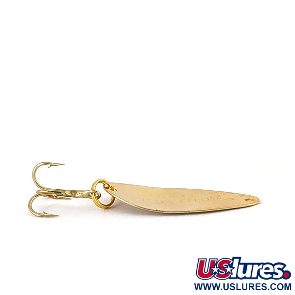 Vintage   Acme Little Cleo, 1/16oz Gold fishing spoon #14628