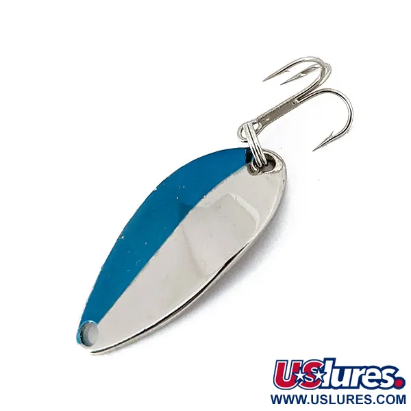 Vintage   Acme Little Cleo, 3/16oz Nickel / Blue fishing spoon #14630