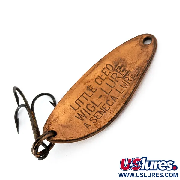 Vintage   Little Cleo Seneca, 1/4oz Copper fishing spoon #14632