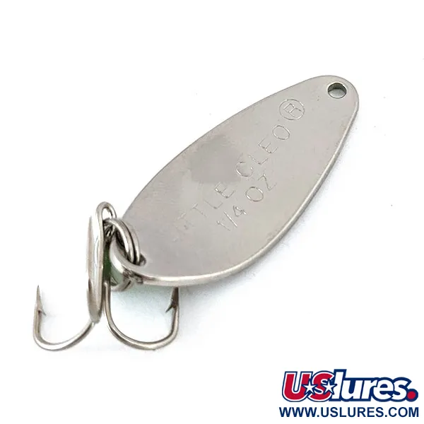 Vintage   Acme Little Cleo, 1/4oz Nickel / Green fishing spoon #14639