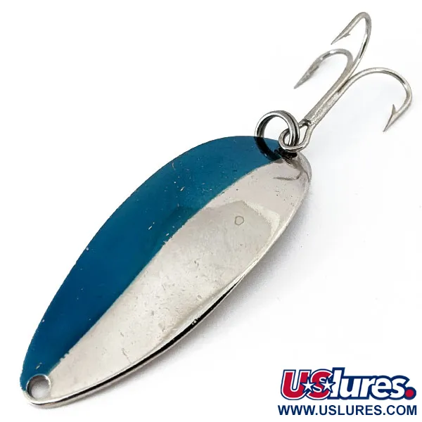 Vintage  Seneca Little Cleo (Hula Girl), 1/2oz Nickel / Blue fishing spoon #14643