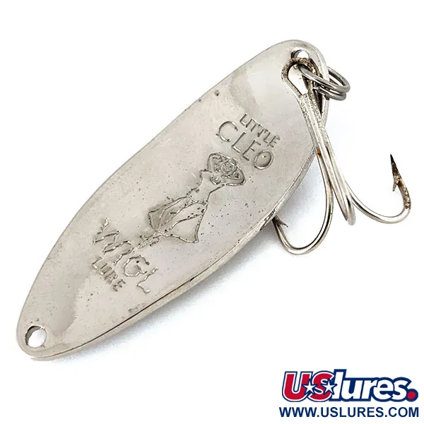 Vintage  Seneca Little Cleo (Hula Girl), 1/2oz Nickel fishing spoon #14647