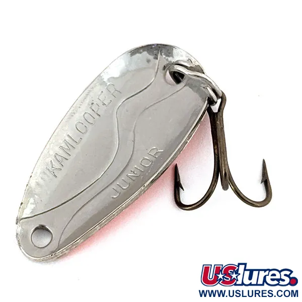 Vintage  Acme ​Kamlooper Junior​, 1/4oz Nickel / Orange fishing spoon #14652