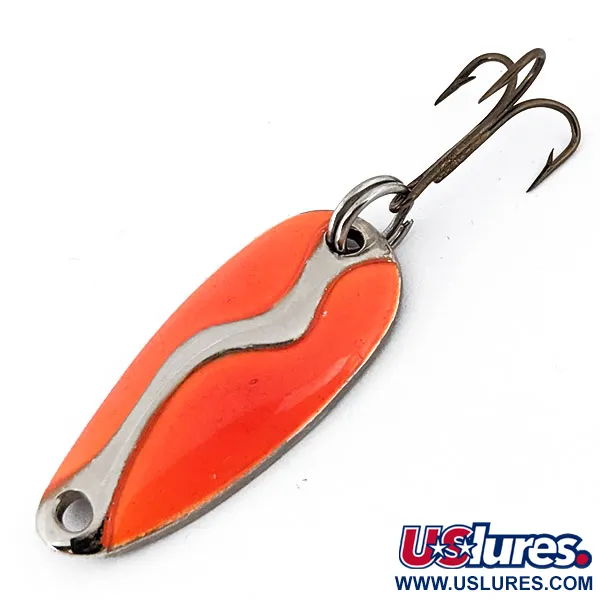 Vintage  Acme ​Kamlooper Junior​, 1/4oz Nickel / Orange fishing spoon #14652