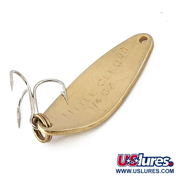 Vintage   Acme Little Cleo, 1/4oz Gold fishing spoon #14658