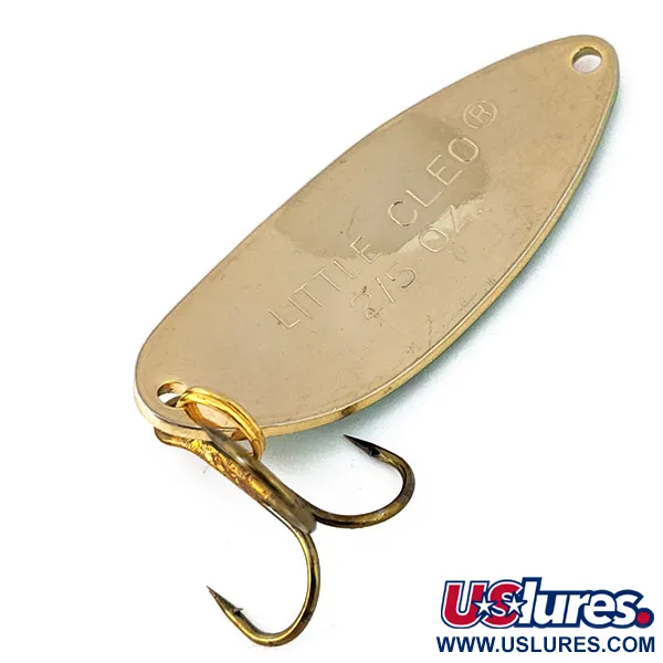 Vintage   Acme Little Cleo, 2/5oz Gold / Tiger fishing spoon #14659
