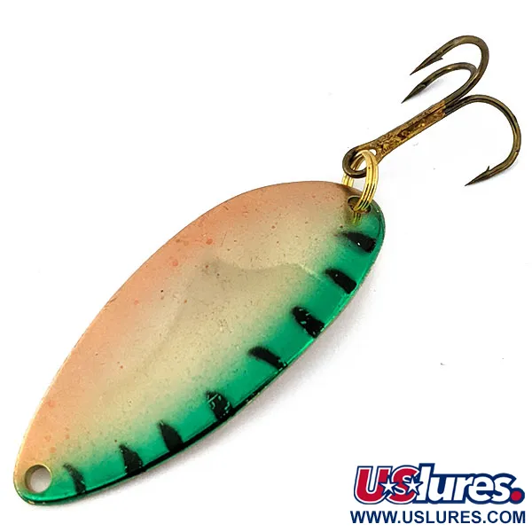 Vintage   Acme Little Cleo, 2/5oz Gold / Tiger fishing spoon #14659