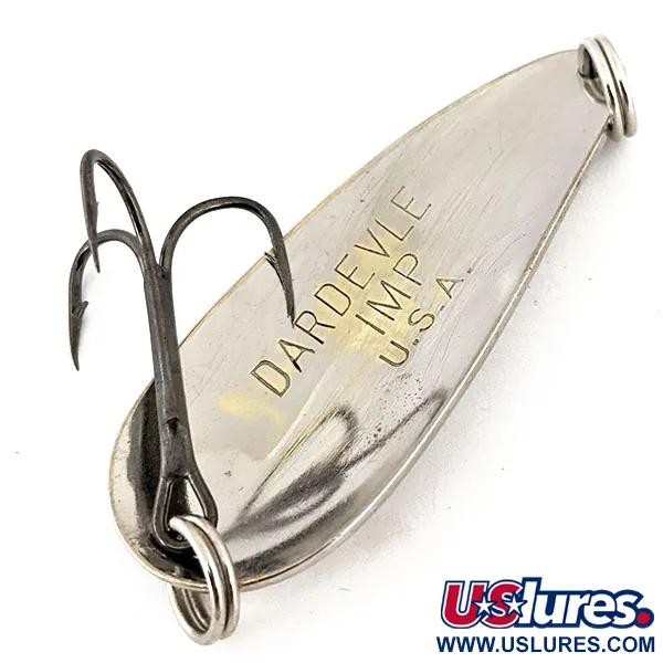 Vintage  Eppinger Dardevle Imp, 2/5oz Nickel fishing spoon #14682