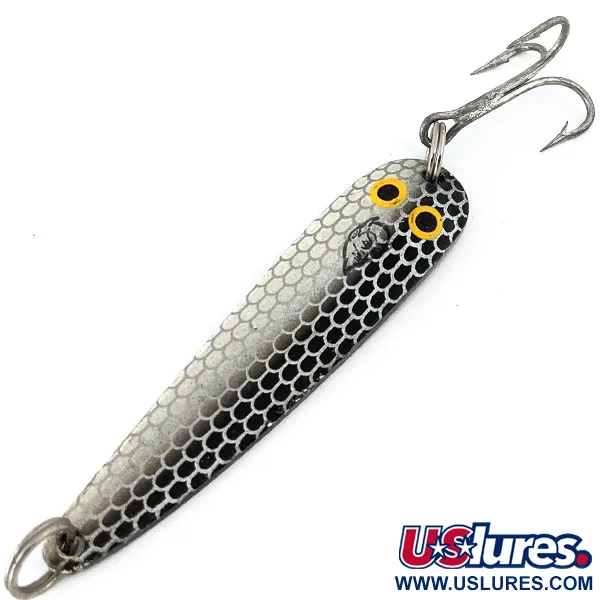 Vintage  Eppinger Dardevle Seadevle Imp, 1oz Gray / Nickel fishing spoon #14683