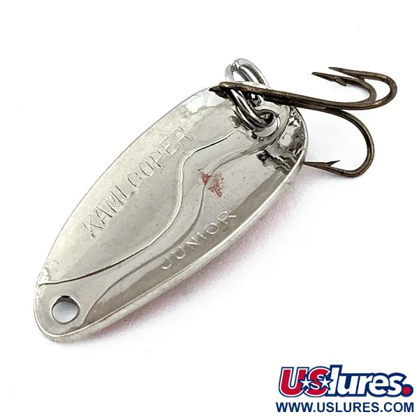 Vintage  Acme Kamlooper Junior, 1/4oz Red / Black / Nickel fishing spoon #14703