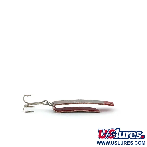 Vintage  South Bend Super-Duper 503, 1/8oz Nickel / Red fishing spoon #14704