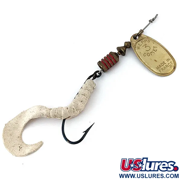 Vintage   Mepps Comet 3 Combo Killer (replaceable hook), 1/3oz Brass spinning lure #14735