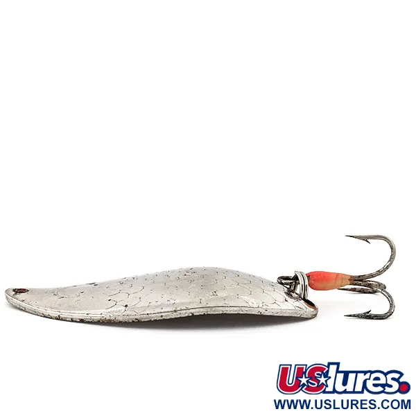Vintage  Mack's Lures Mack's Lure Lucky Glo II, 3/4oz Nickel fishing spoon #14743