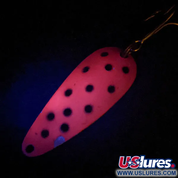 Vintage  Nebco Aqua Spoon, 1/4oz Red / Black / Nickel fishing spoon #14745