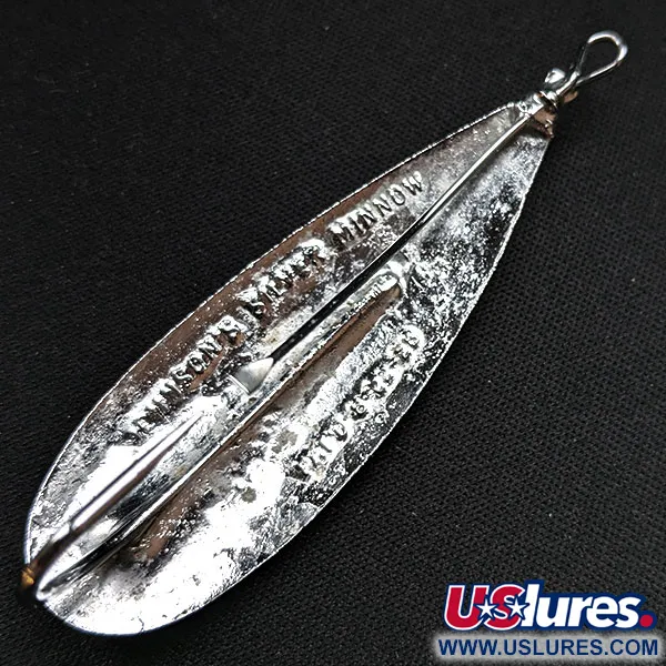 Vintage   Weedless Johnson Silver Minnow, 2/5oz Silver fishing spoon #14754