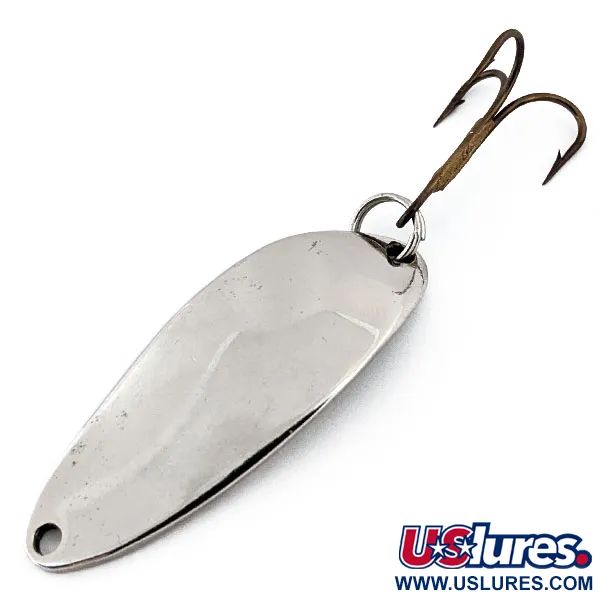 Vintage  Seneca Little Cleo (Hula Girl), 1/3oz Nickel fishing spoon #16513