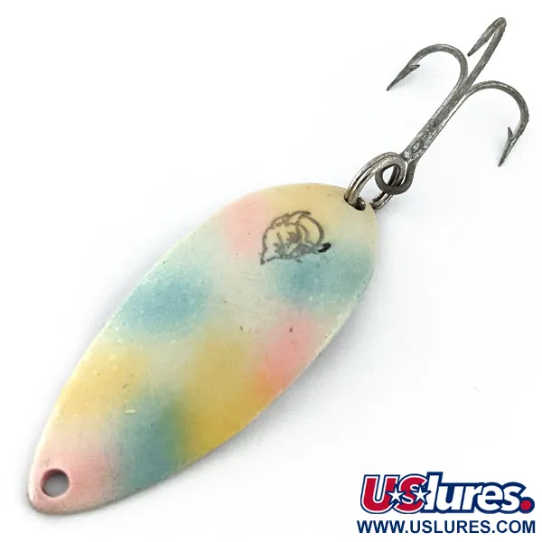 Vintage  Eppinger Dardevle Devle Dog 7700, 1/2oz Pearl fishing spoon #14818