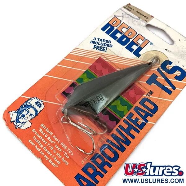   Rebel Arrowhead, 3/5oz Black fishing spoon #15144