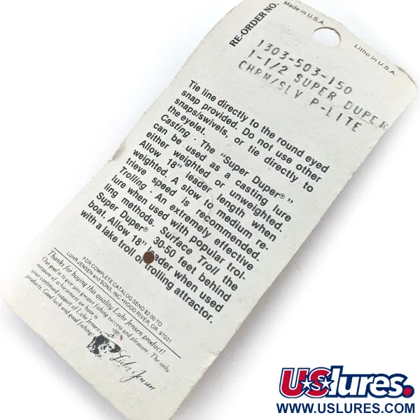  Luhr Jensen Super-Duper 503, 1/8oz  fishing spoon #14855