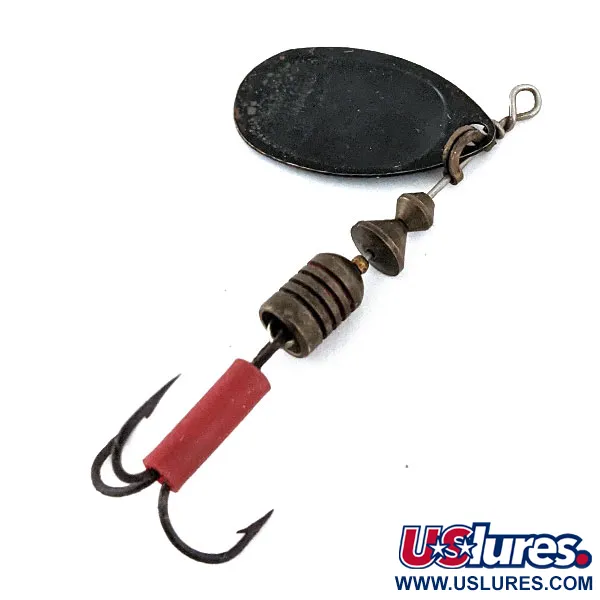 Vintage   Vintage Mepps Aglia 2 (early 1970s), 3/16oz Black spinning lure #14889