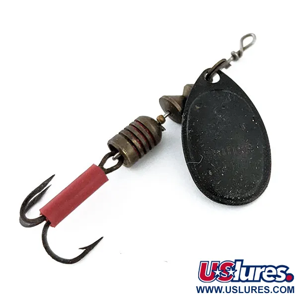 Vintage   Vintage Mepps Aglia 2 (early 1970s), 3/16oz Black spinning lure #14889